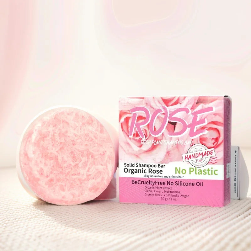 🌹 Bloom & Shine Rose Shampoo Bar