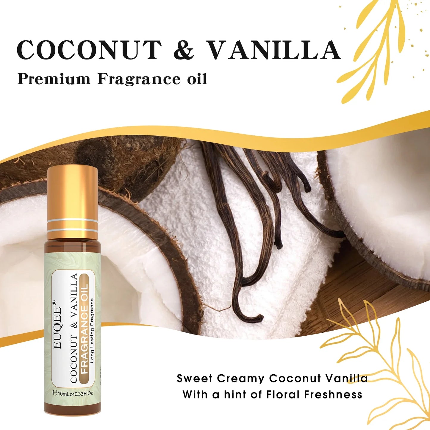 Coconut Vanilla Bliss Roll-On Fragrance Oil