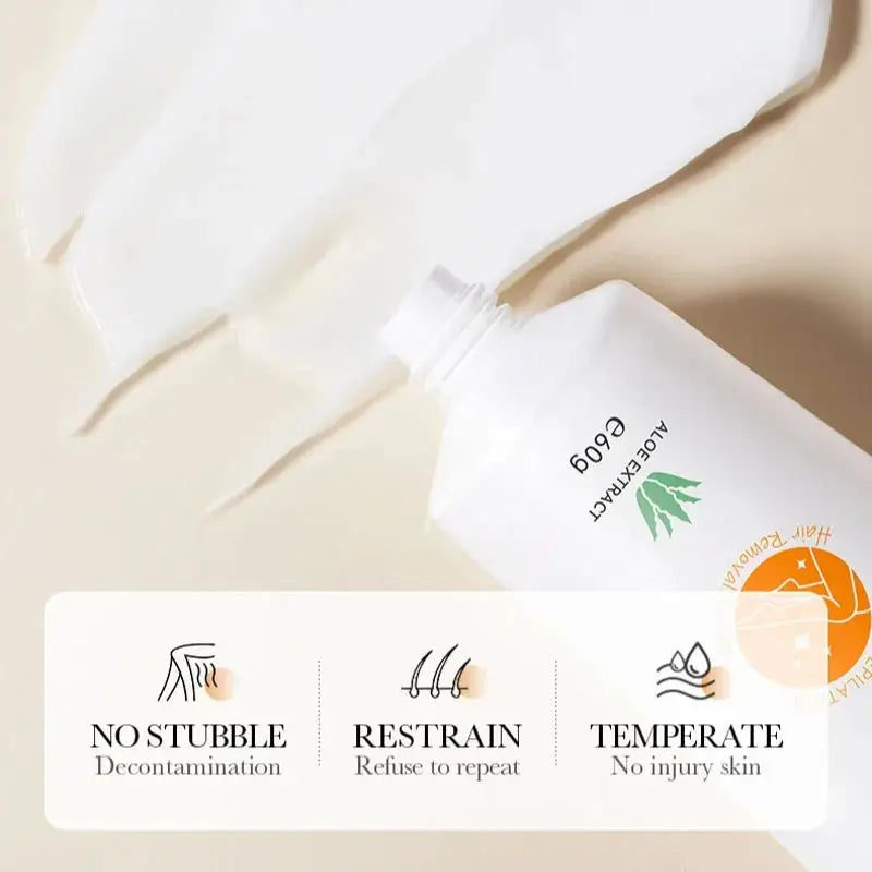 ✨ Silky Smooth Aloe Hair Removal Cream