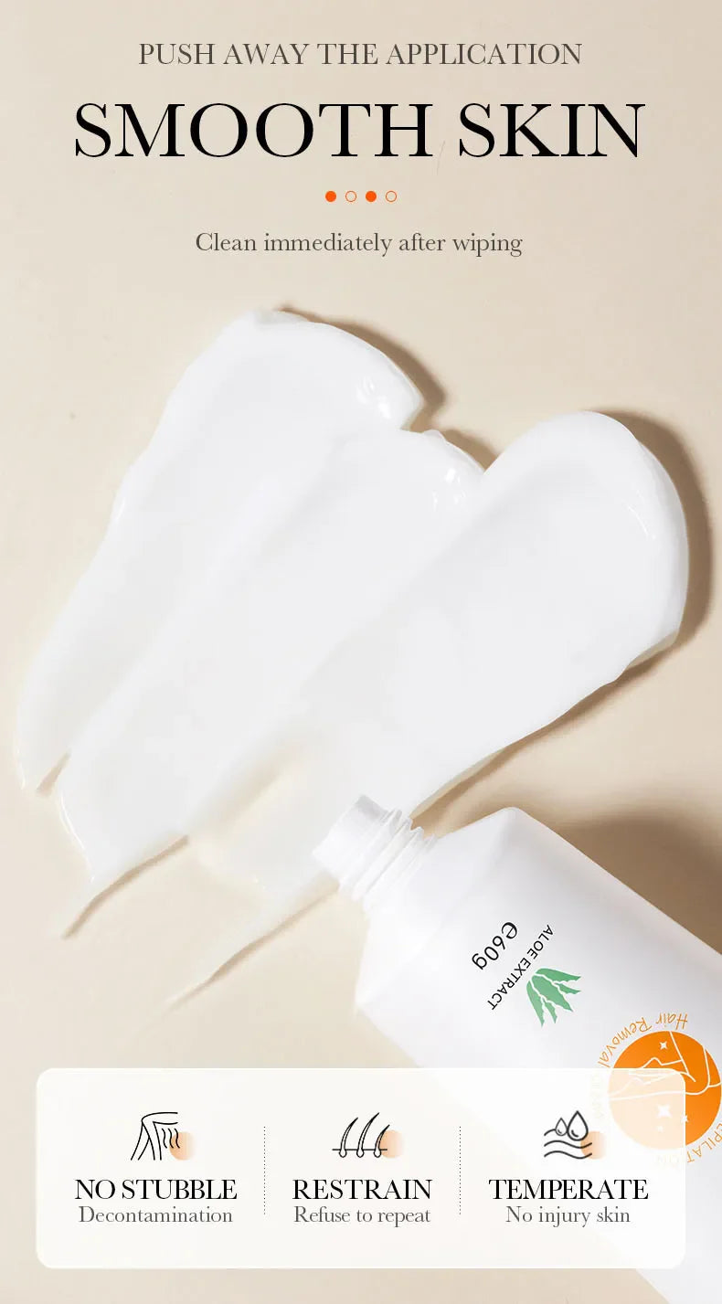 ✨ Silky Smooth Aloe Hair Removal Cream